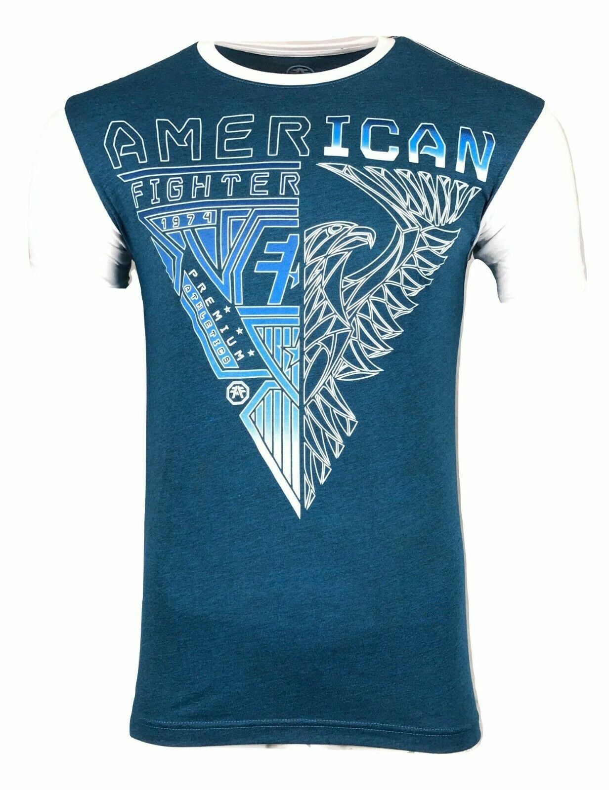 AMERICAN FIGHTER Mens T-Shirt FAIRBURN Athletic Training Biker MMA Gym 23