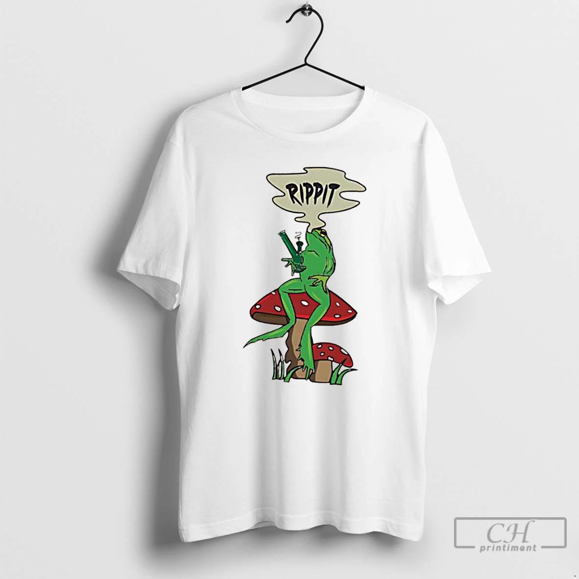 Classic Green Frog Rippit T Shirts