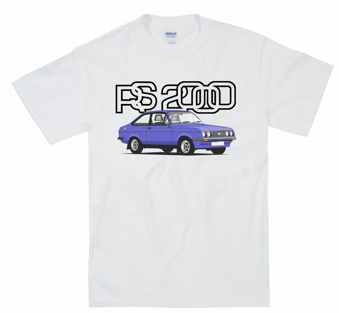 MK 2 Ford Escort RS 2000 Custom Retro Classic Car T Shirt