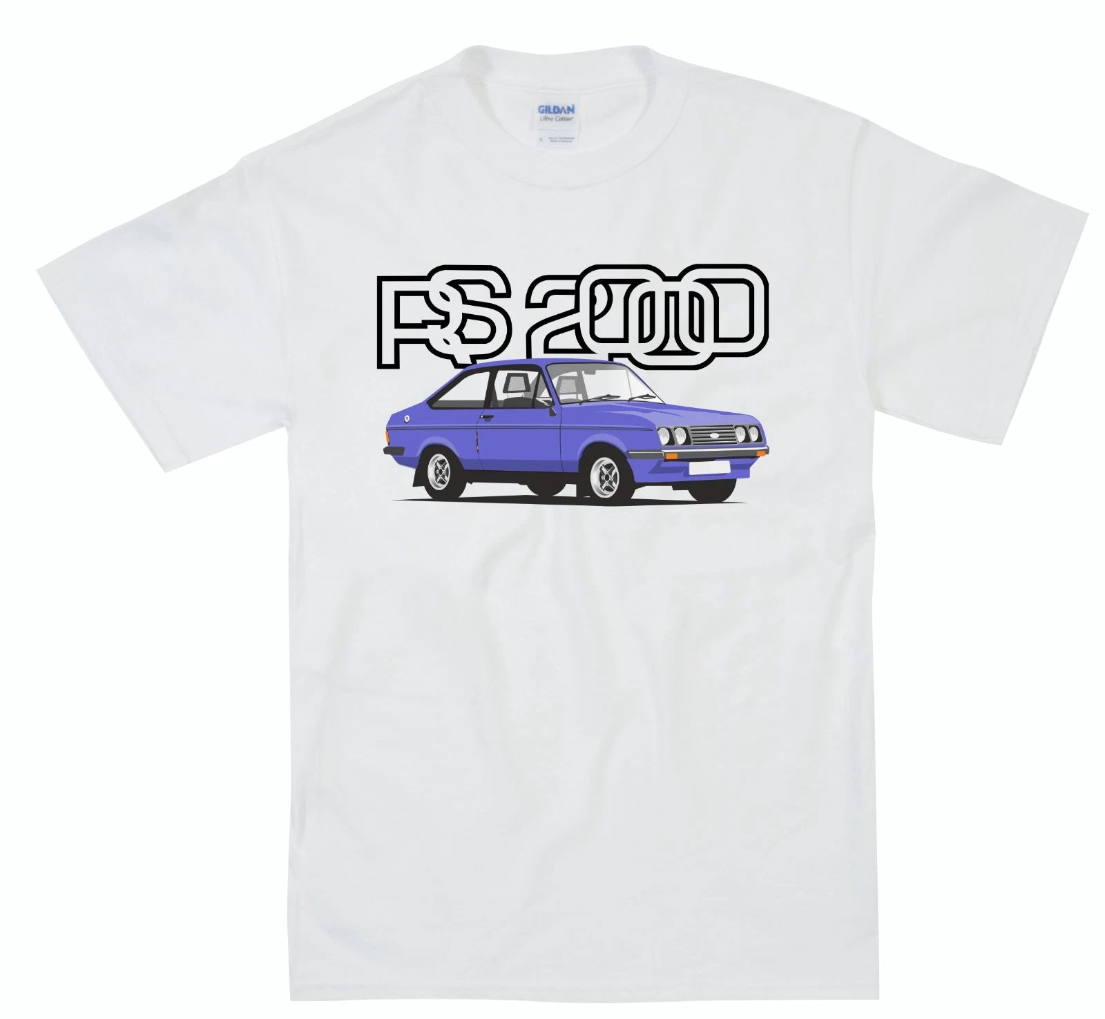 MK 2 Ford Escort RS 2000 Custom Retro Classic Car T Shirt