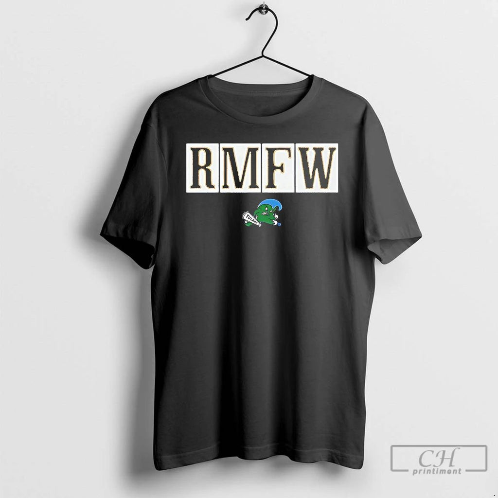Premium Tulane Green Wave Rmfw Logo T Shirts