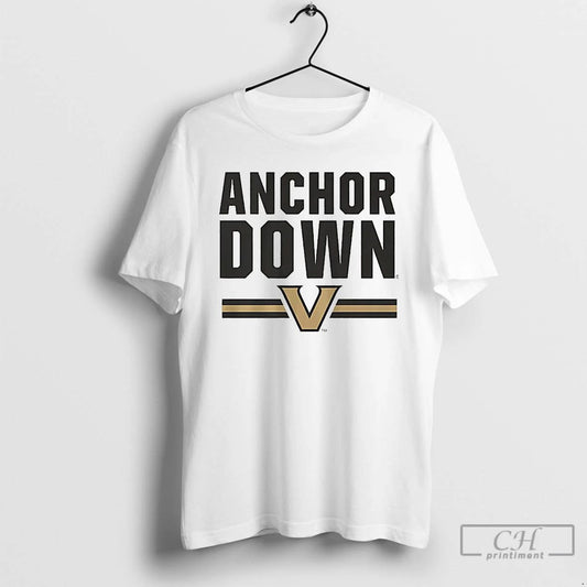 Classic Vanderbilt Commodores Anchor Down T Shirts
