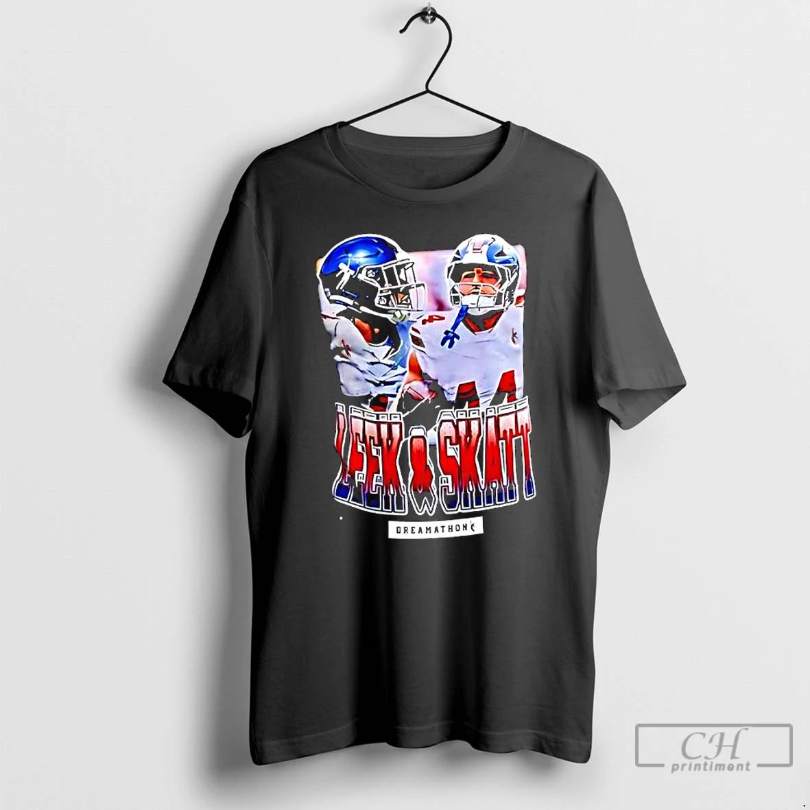 Premium Malik Nabers And Cam Skattebo New York Giants Football Players T Shirts