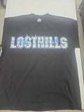LOST HILLS  LOGO FRONT AND MIRROR STYLE LGO BACK BLACK MEN'S LG (OS) FIRE 🔥 🔥