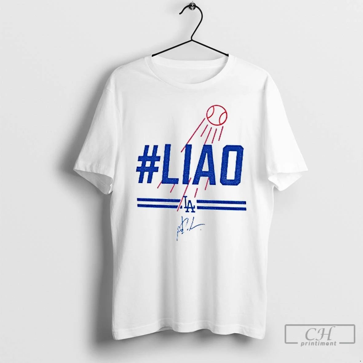 Classic Yoshinobu Yamamoto Liao Signature Dodgers Baseball T Shirts