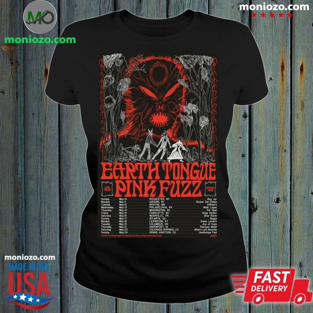 Earth Tongue USA Tour 2026 Poster Shirt