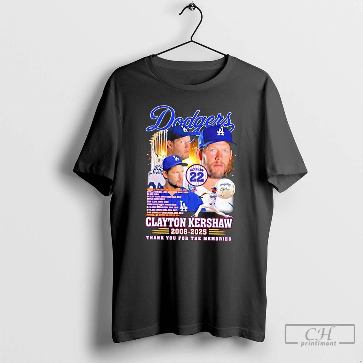Premium Los Angeles Dodgers Forever 22 Clayton Kershaw 2008 2025 Thank You For The Memories