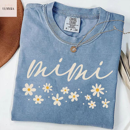Floral Daisy Comfort Tee Soft Cotton Nature Plant Garden Spring Summer Gift