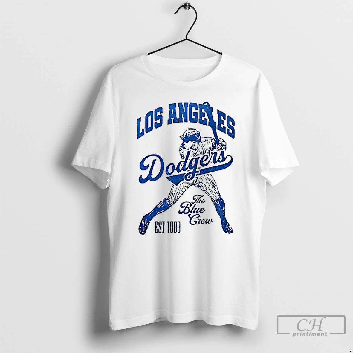 Classic Los Angeles Dodgers The Blue Crew Stadium Vintage Batter Est 1883 T Shirts