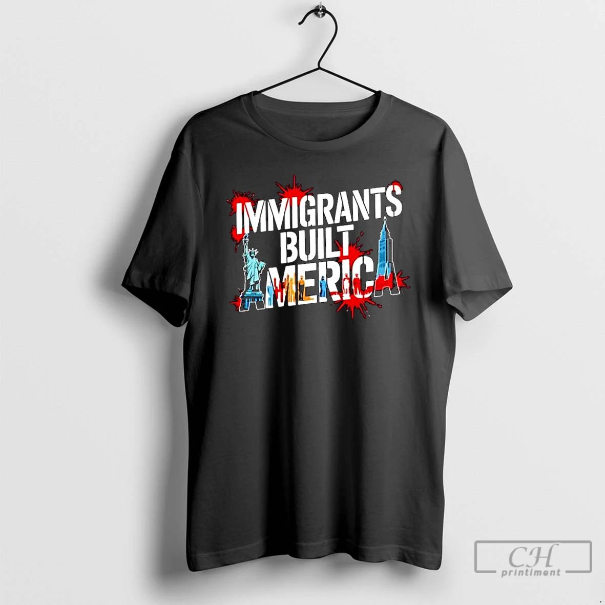 Classic Immigrants Built America Ornaments T Shirts