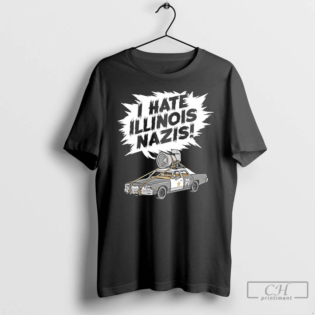 Premium Hate Illinois Nazis T Shirts