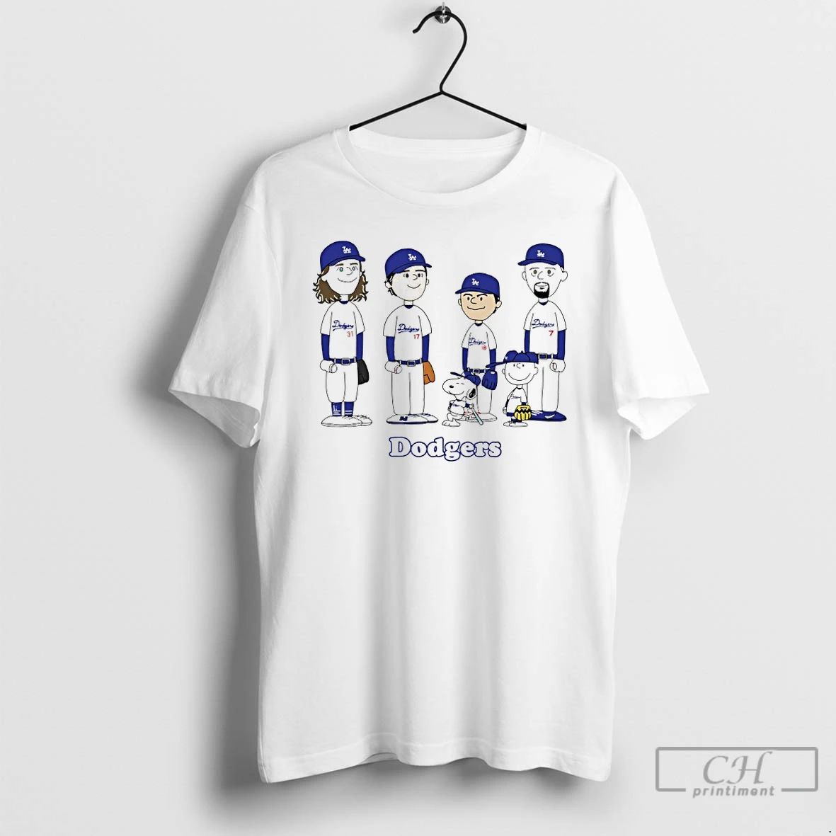 Classic Peanuts X Los Angeles Dodgers 2025 Mlb Postseason T Shirts