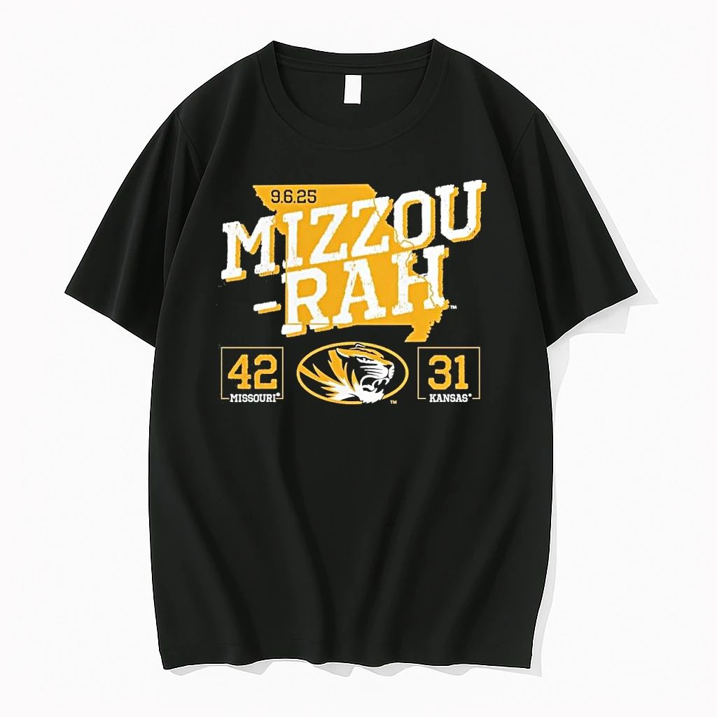 Mizzou Rah Missouri Tigers 42 31 Kansas Jayhawks Score Tshirts Sweater