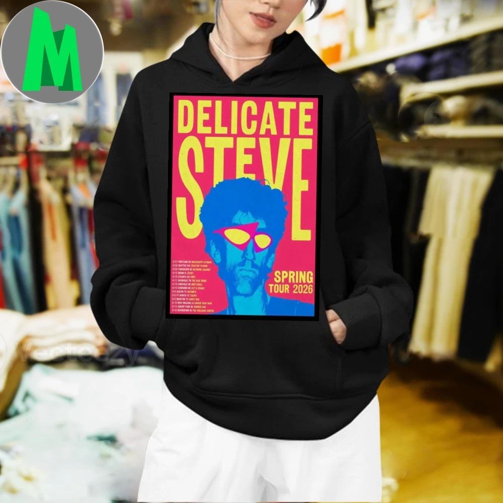 Original Delicate Steve Spring Tour 2026 Poster T-Shirt