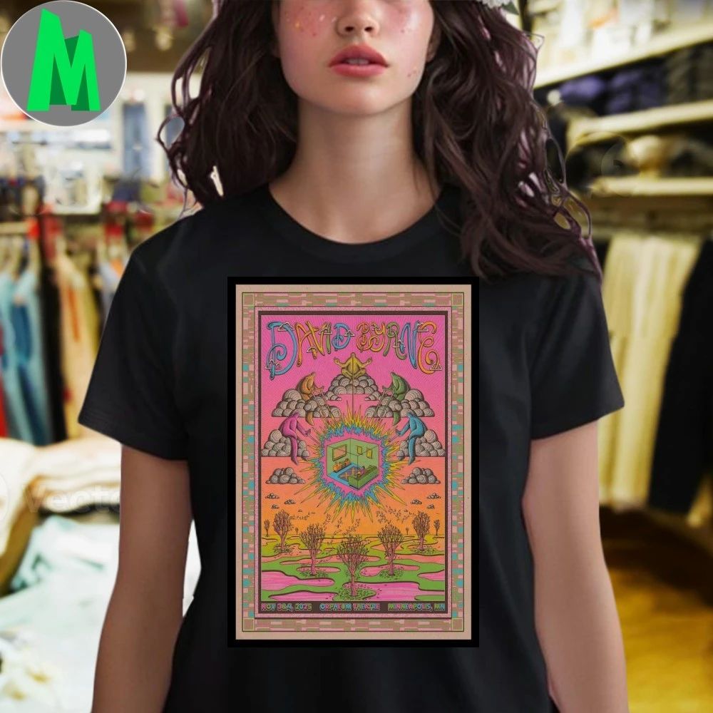 David Byrne Orpheum Theatre Minneapolis, MN Poster Shirt