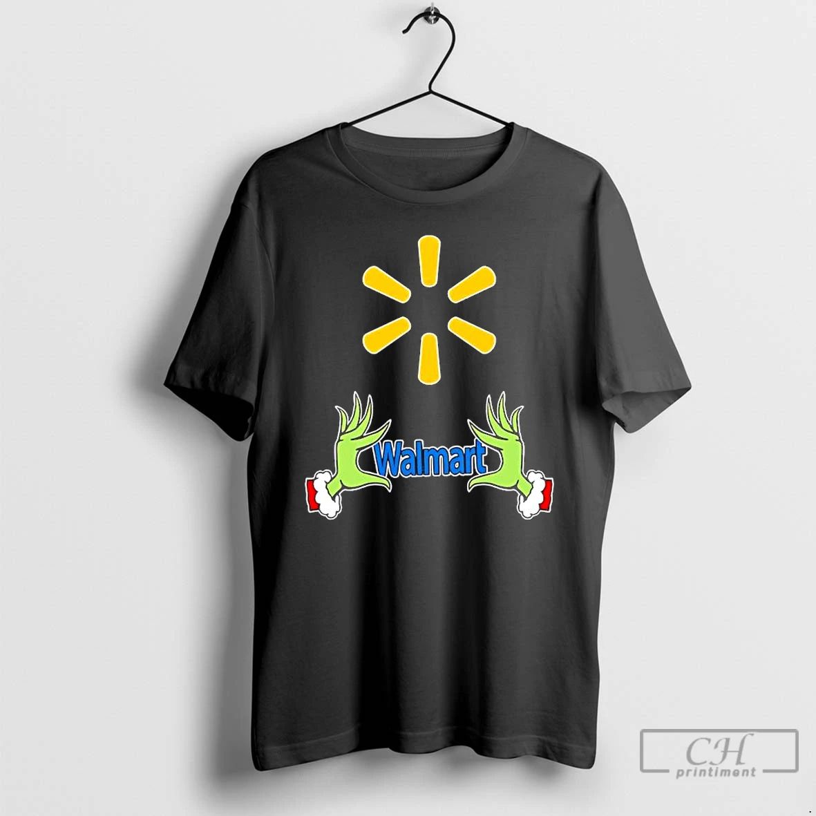 Classic Walmart X Grinch Hands Merry Christmas T Shirts