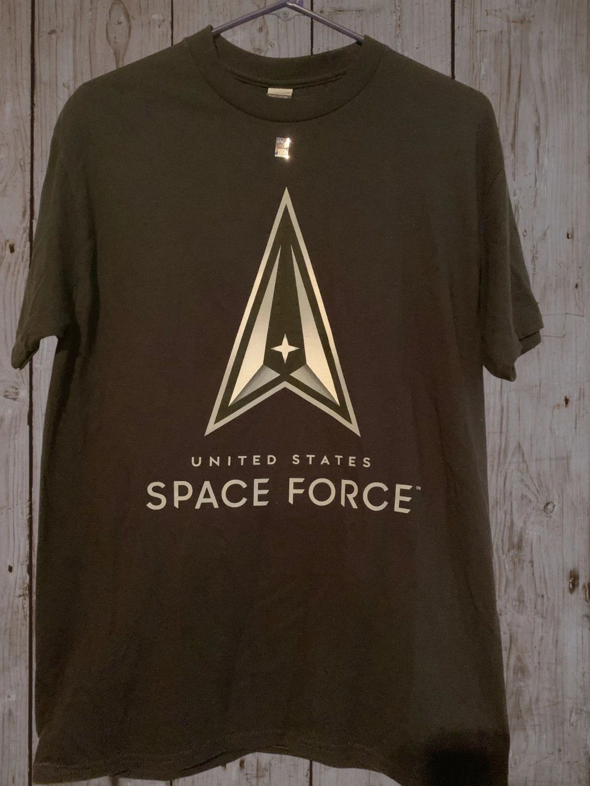 NWOT - UNITED STATES SPACE Insignia Adult Size M Black Short Sleeve Tee