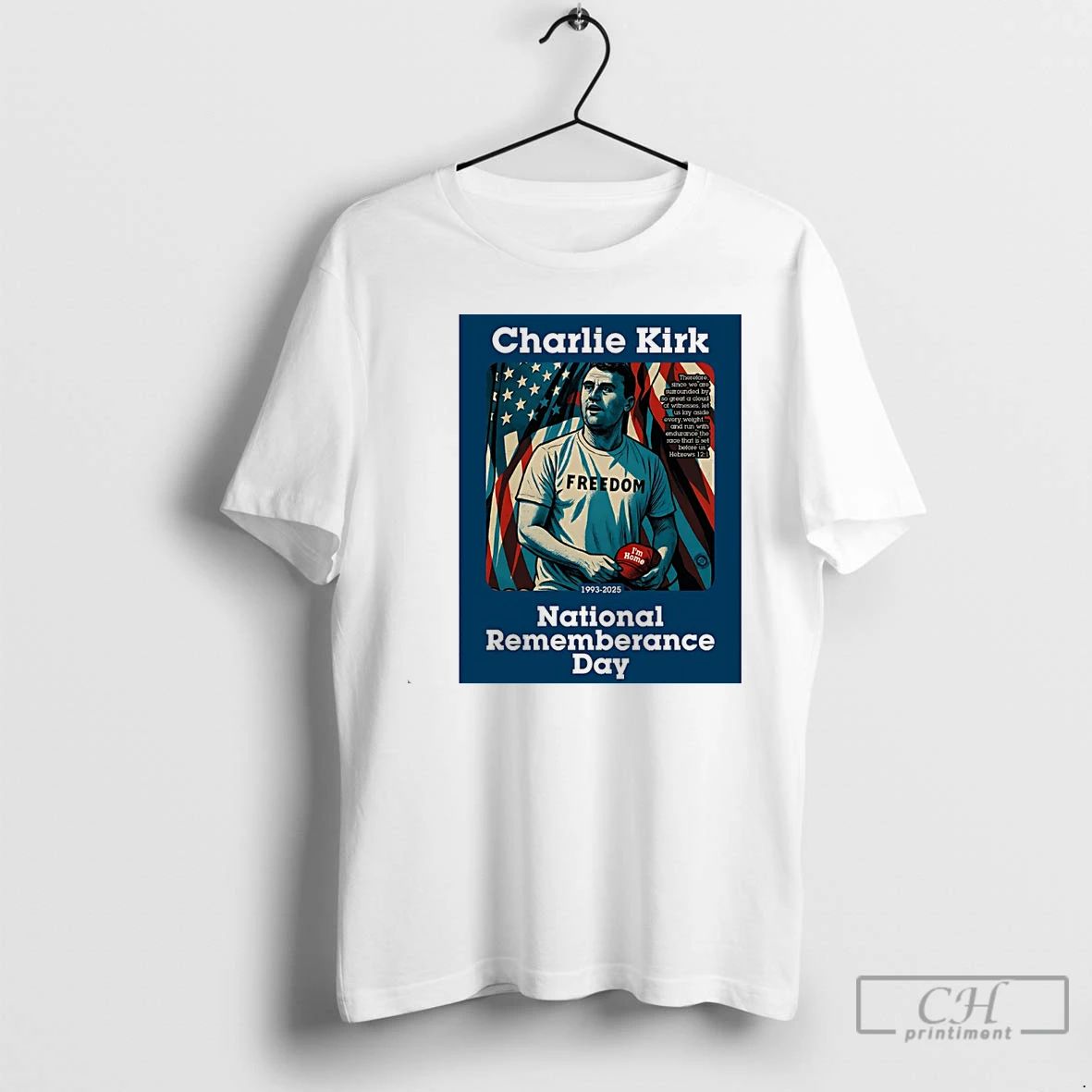 Classic Charlie Kirk National Remembrance Day 1993 2025 White T Shirts