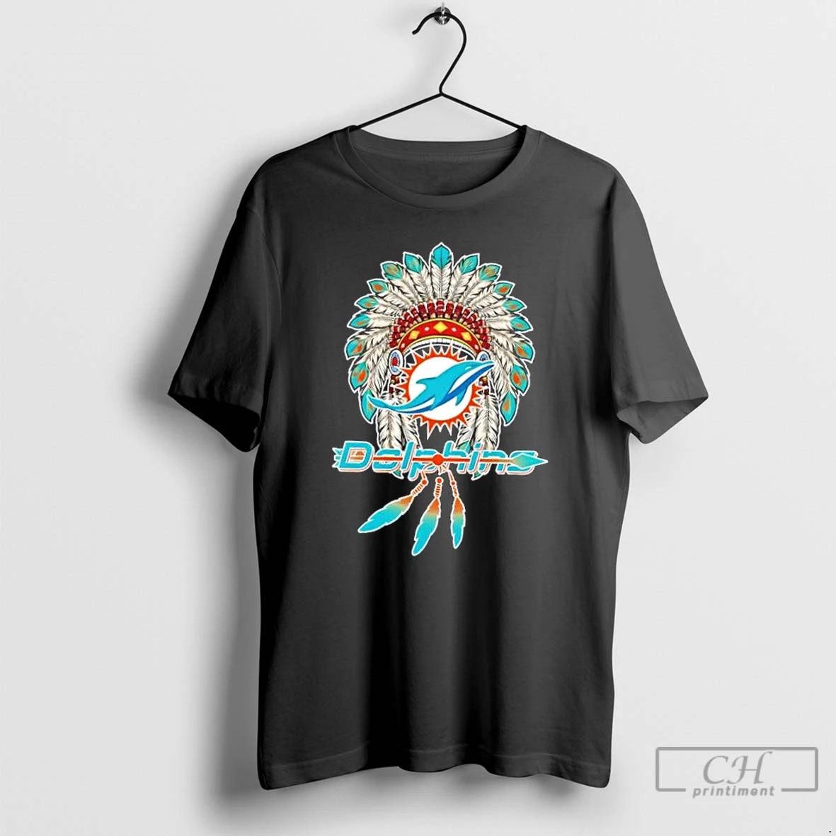 Premium Miami Dolphins Football X Native American T Shirts