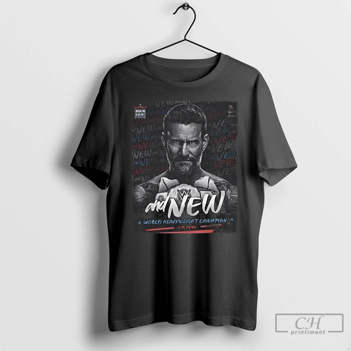 Premium And New World Heavyweight Champion Cm Punk Long Sleve T Shirts