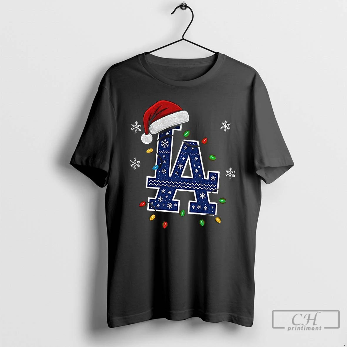 Premium Jeupeor4 Christmas Light Blub La Dodgers Baseball Champs T Shirts