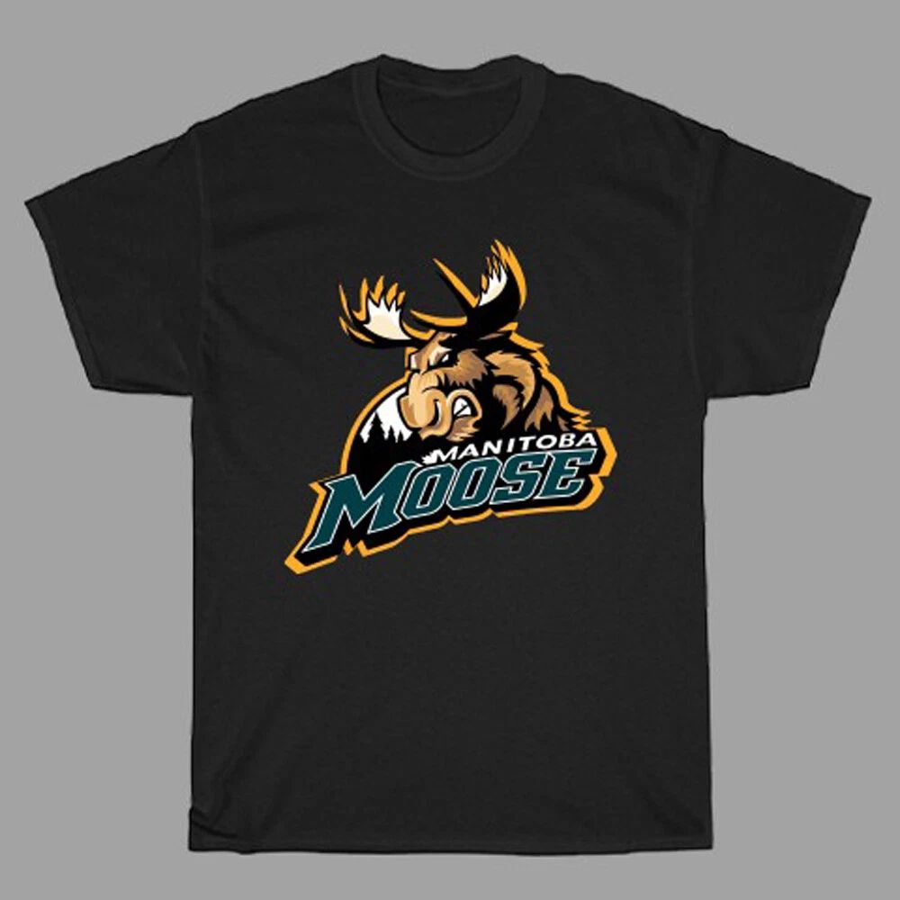 Manitoba Moose Team Men's Black Size S to 5XL