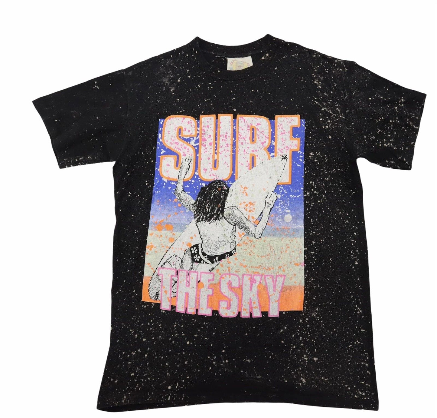 Classic Prints Surf Designs Adult Tshirt Made in USA Vtg Surf The Sky Size Large