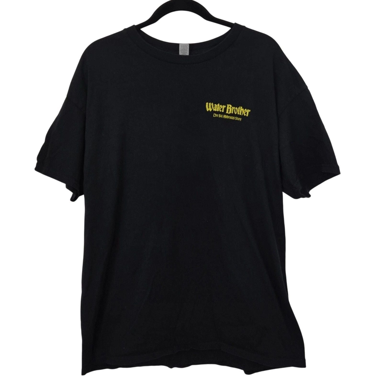 Water Brother The Sid Abbruzzi Story T Shirt Mens XL Black Surf Skate Film