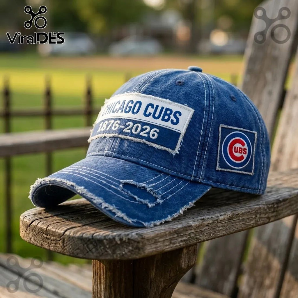 MLB Chicago Cubs 150th Anniversary Distressed Baseball Cap