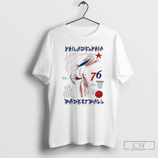 Classic Philadelphia 76ers Basketball Lateral Meniscus Medial Meniscus T Shirts
