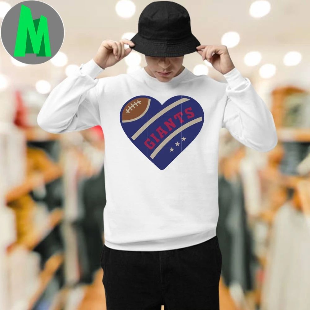Giants rugby heart shirt