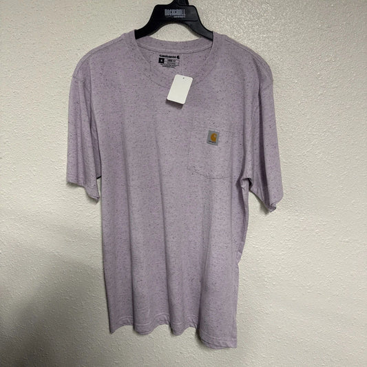 Carhartt Men’s Loose Fit Work Tshirt Pocket NEW medium Heather Lilac Purple