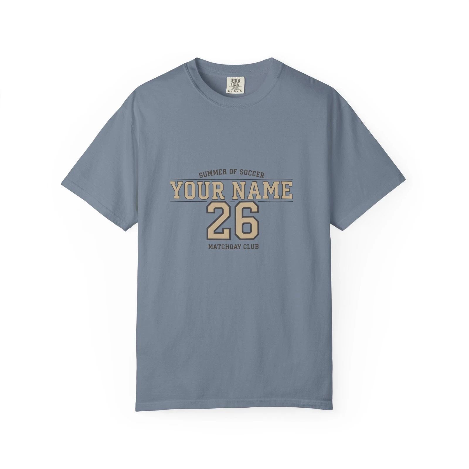 Custom Matchday Soccer Shirt | Personalized Name & Number Football Club Tee |