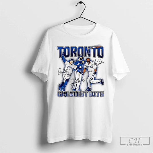 Classic Joe Carter Jose Bautista And George Springer Torontos Greatest Hits Signatures T Shirts