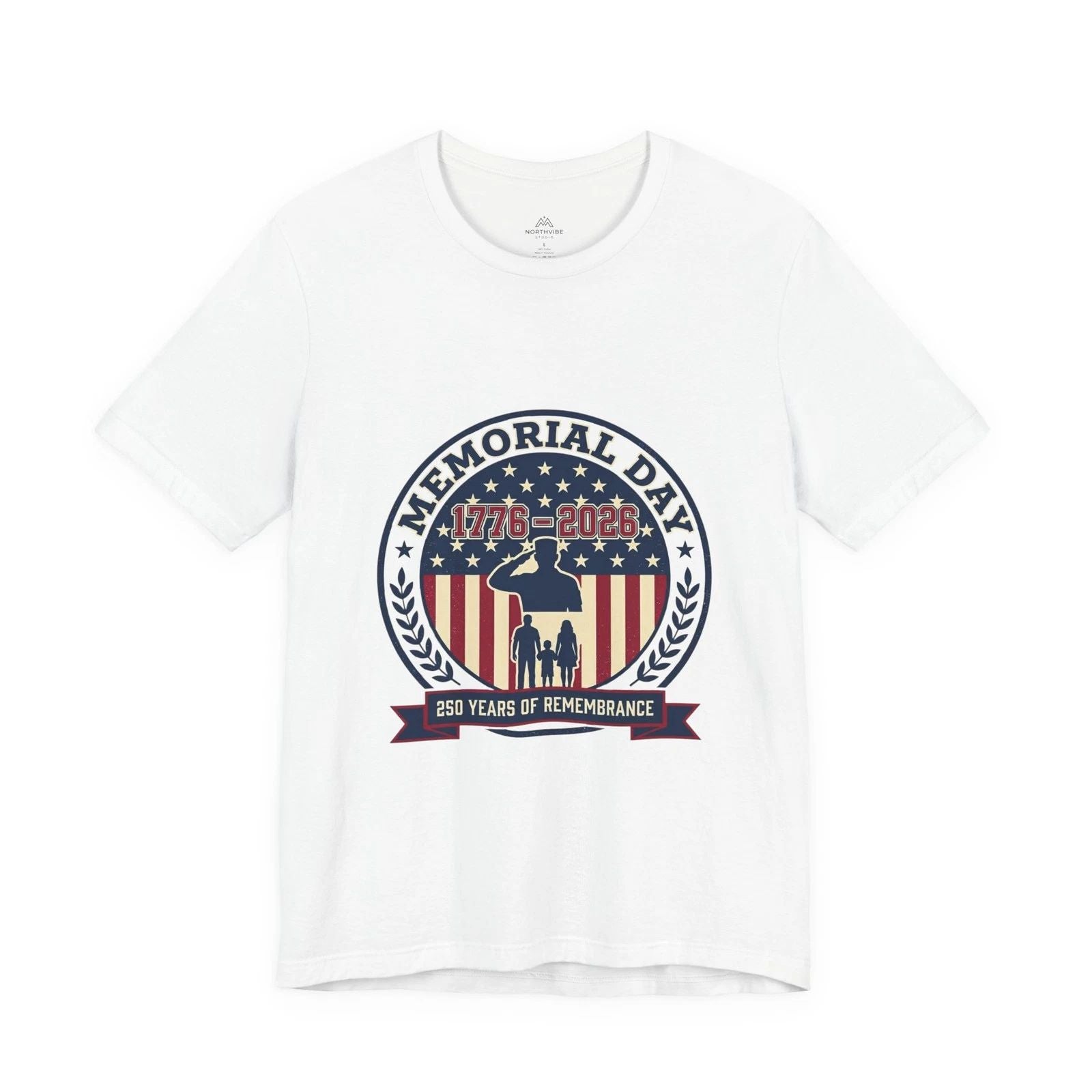 Memorial Day 1776–2026 USA 250 Tee | Patriotic Vintage Anniversary Shirt