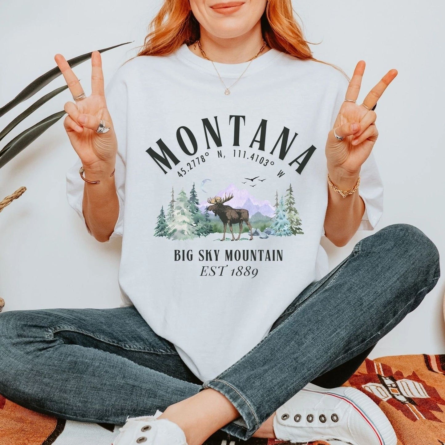 Montana T-Shirt Travel Gift for Montana Trip Lovers Souvenir Tee