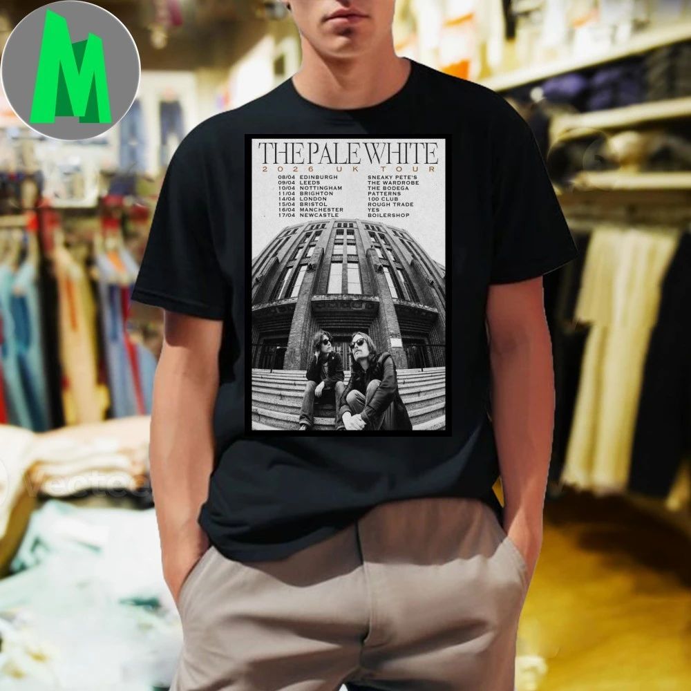 The Pale White 2026 UK Tour Poster Shirt