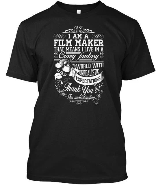 Crazy Fantasy Film Maker T-Shirt Made in the USA Size S to 5XL