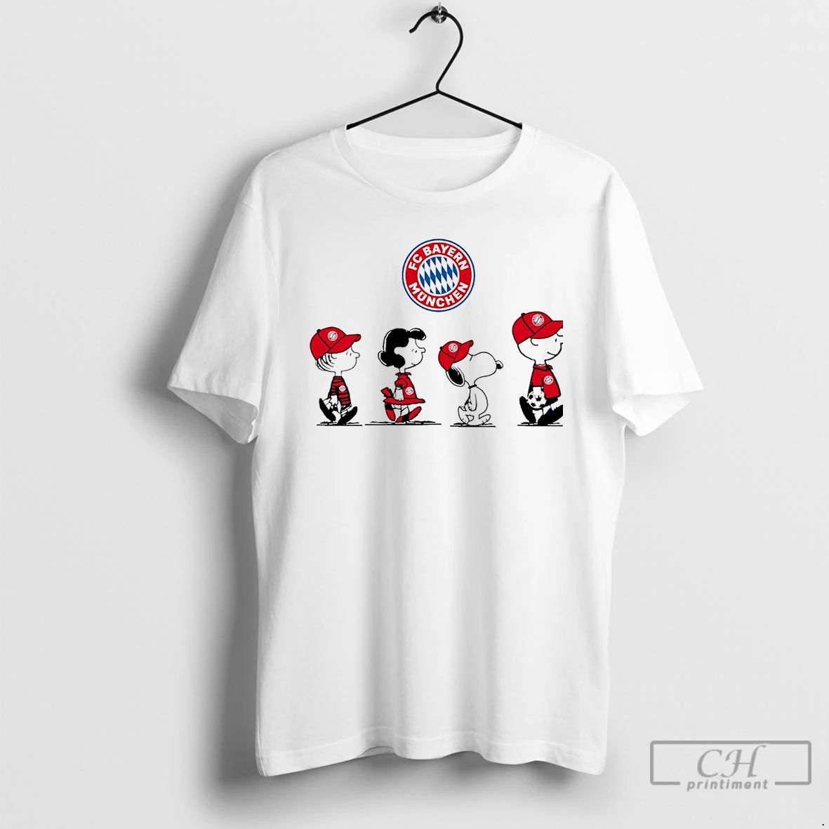 Classic Peanuts Characters Fc Bayern Munich T Shirts