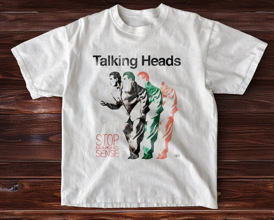 Talking Heads Stop Making Sense Retro Unisex White T-Shirt Size S-5XL