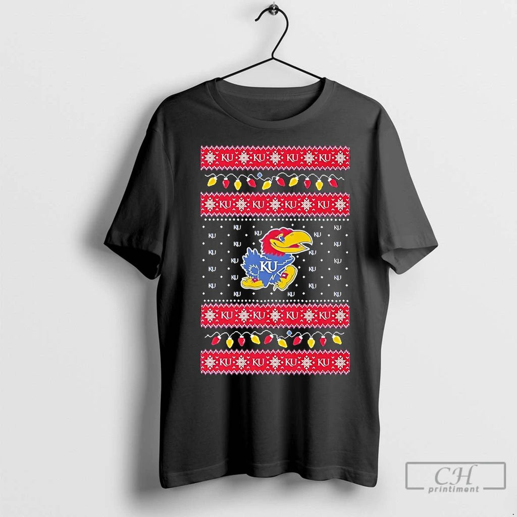 Premium Kansas Jayhawks Ugly Christmas Light