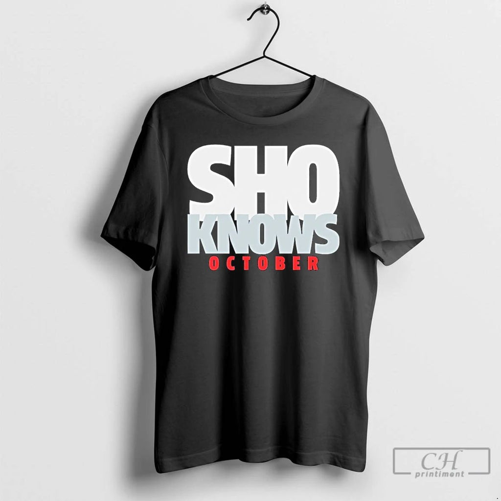 Classic Shohei Ohtani Sho Knows October Los Angeles World Series T Shirts