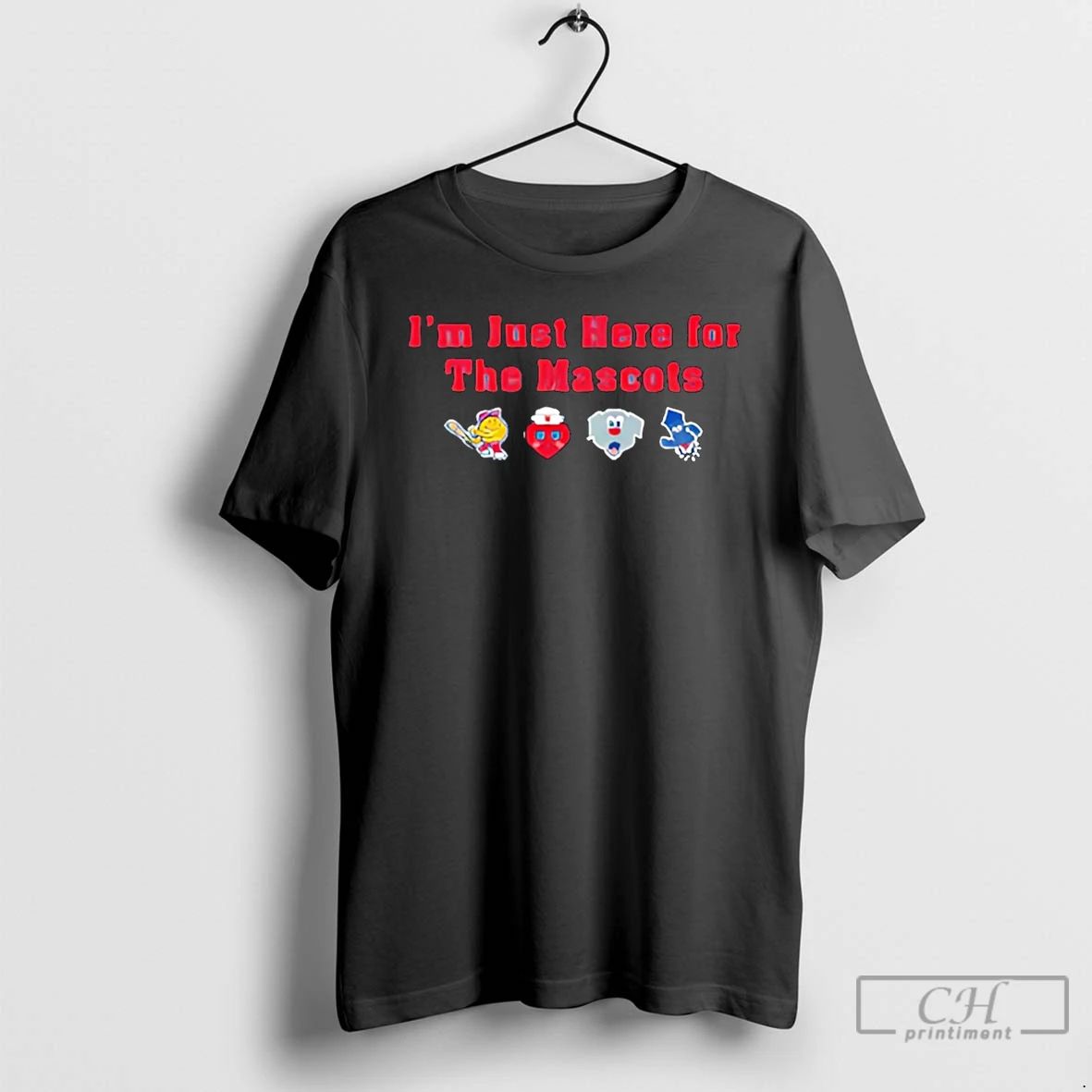 Premium Worcester Red Sox Im Just Here For The Mascots T Shirts