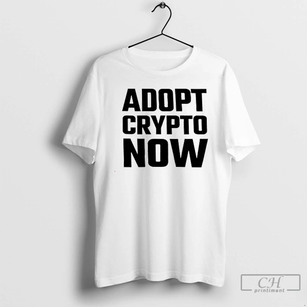 Premium Adopt Crypto Now Graphic T Shirts