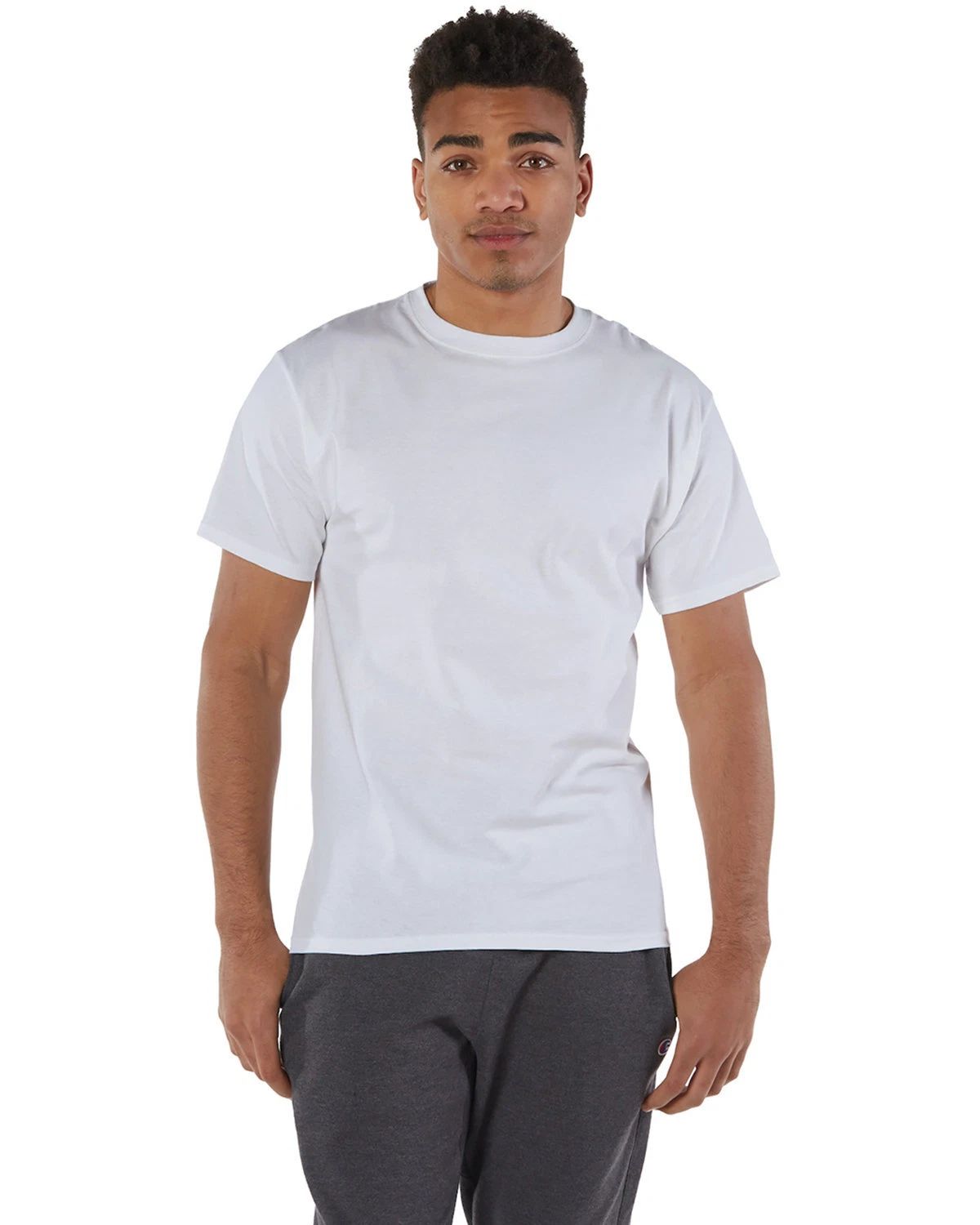 3 Pack Of Champion Adult Short Sleeve Stylish T Shirt Plain T-Shirt - T525C