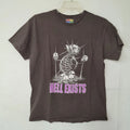 Teen Hearts Hell Exists Skeleton Skull Graphic T-Shirt Mens Large Brown Goth Alt