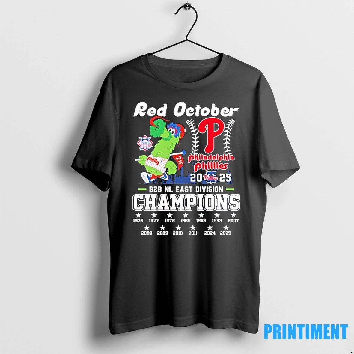 Philadelphia Phillies Back 2 Back Nl East Division Champions Red October Tshirts Sweater