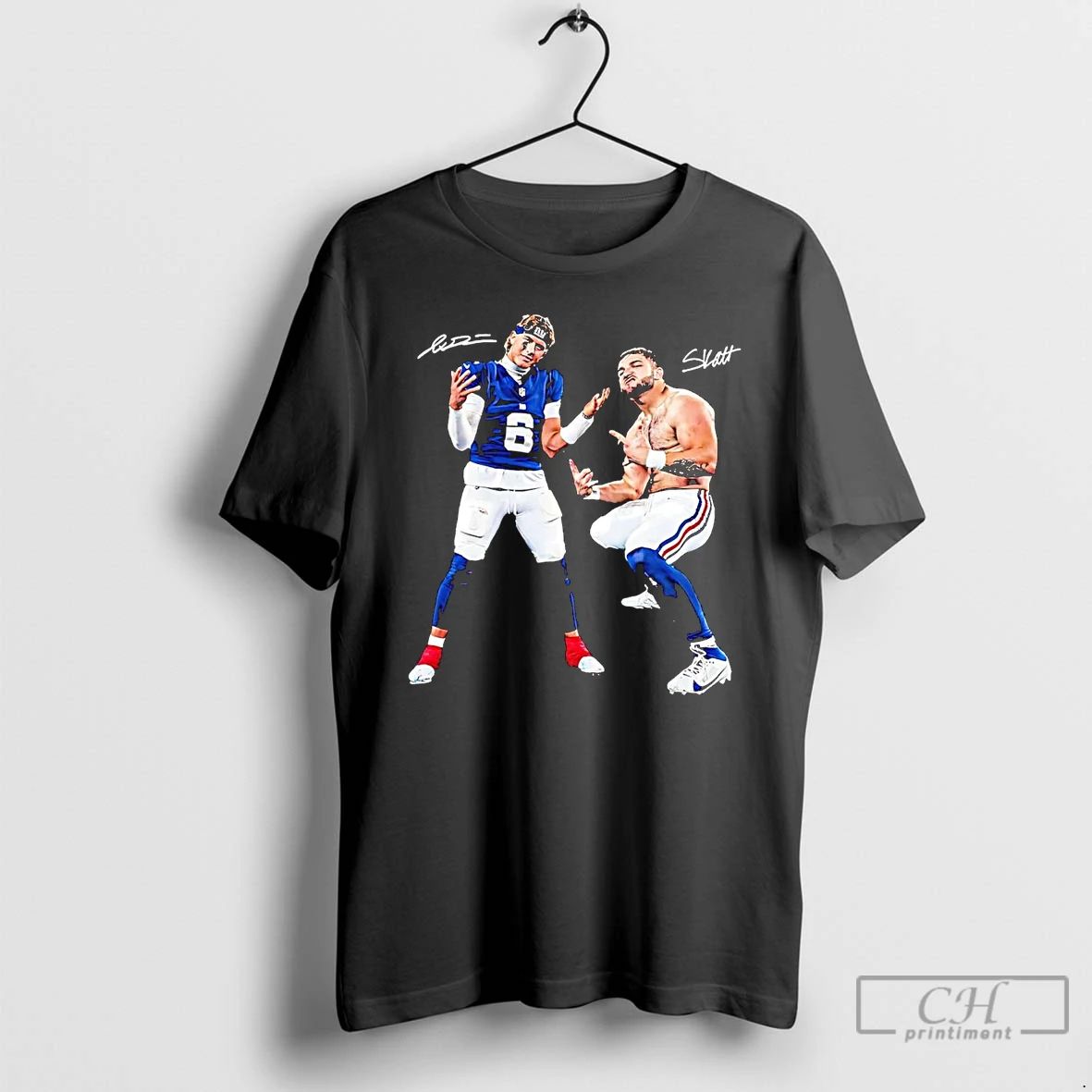 Classic Jaxson Dart And Cam Skattebo Rookies New York Giants T Shirts
