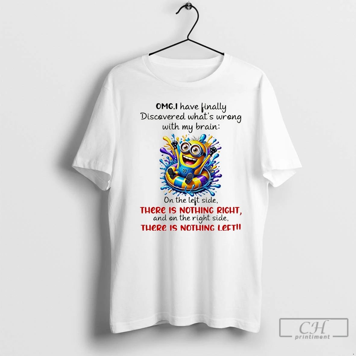 Premium Minion Omg I Have Finally Discovered Whats Wrong With My Brain Christmas T Shirts