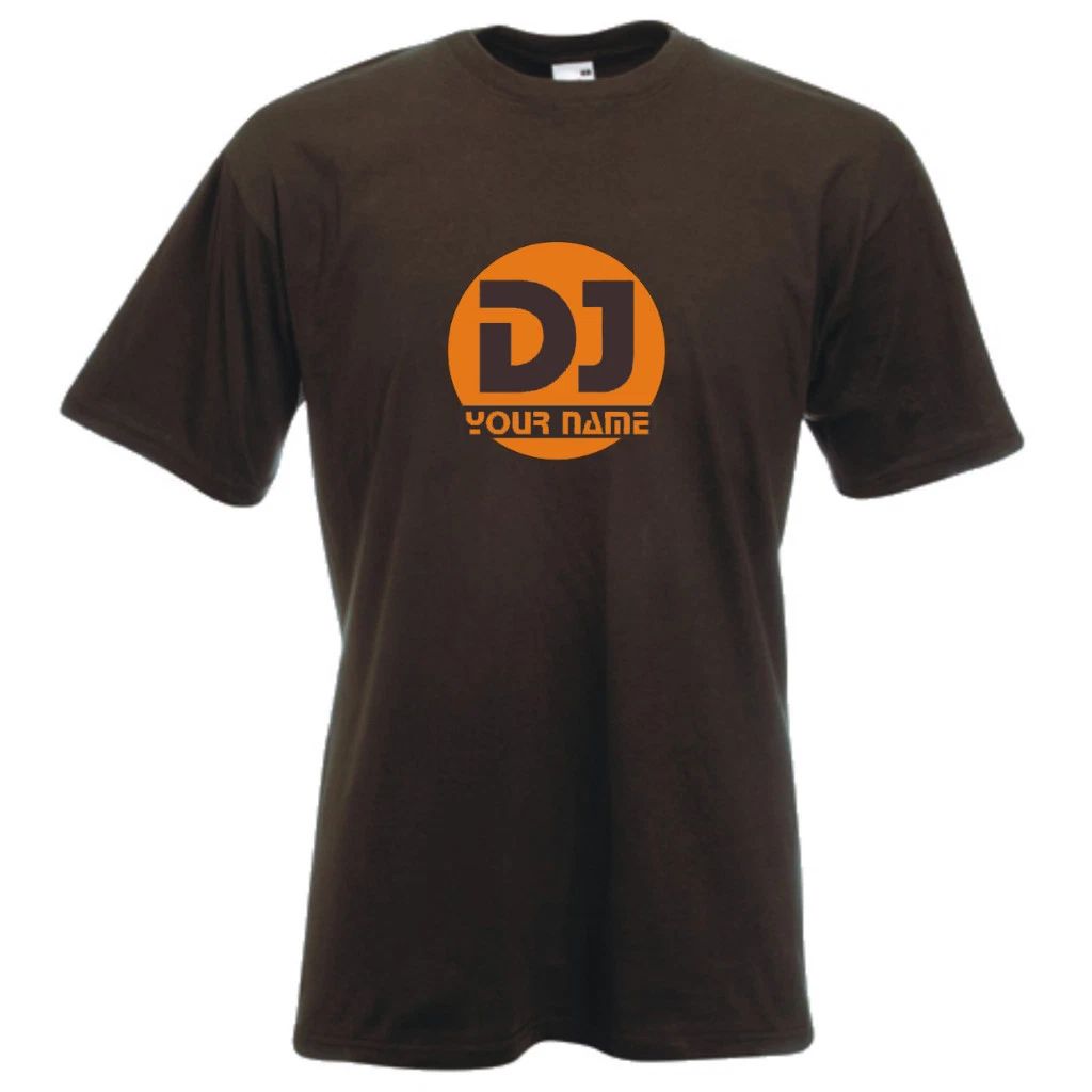 DJ custom T-shirt club mobile music rave radio custom personalized deejay tee